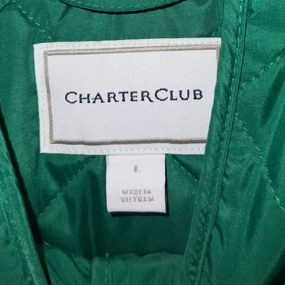 Charter Club Women's Quilted Collared Jacket Size Large - Picture 12 of 13